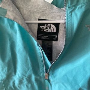 Teal North-face Rain Jacket